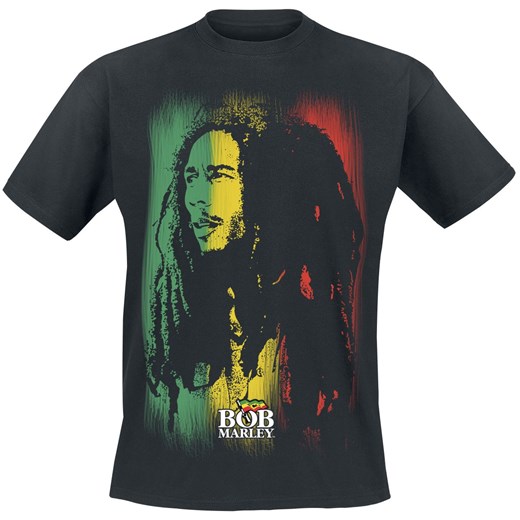 Bob Marley - Stare Paint Stripe - T-Shirt - czarny
