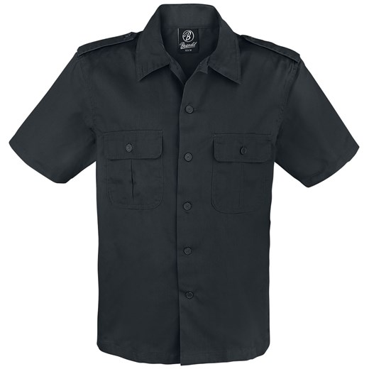 Brandit - 1/2 Sleeve US Shirt - Koszula z krótkim rękawem - czarny