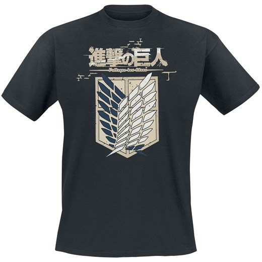 Attack On Titan - Crew Logo - T-Shirt - czarny