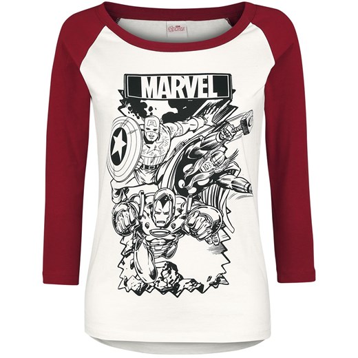 Avengers bluzka damska z okrągłym dekoltem młodzieżowa z długim rękawem 