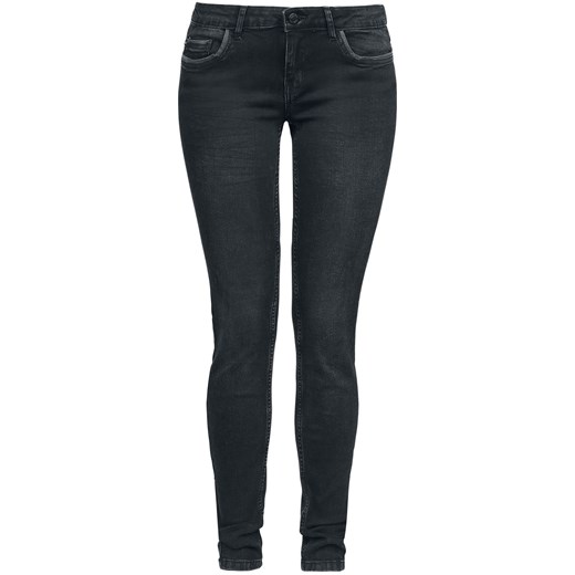Czarne jeansy damskie Noisy May na jesień 