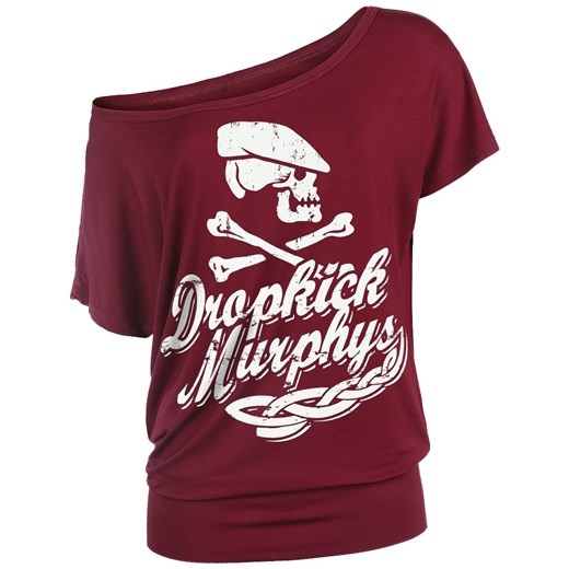Dropkick Murphys - Scally Skull Ship - Koszulki - bordowy  Dropkick Murphys XS EMP