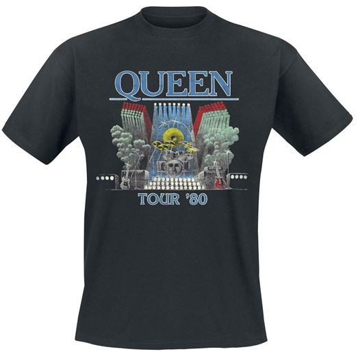Queen - Tour &apos;80 - Koszulki - czarny  Queen M EMP
