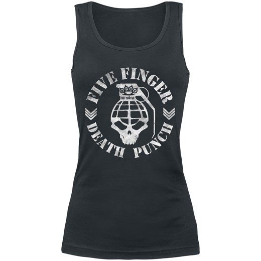 Bluzka damska Five Finger Death Punch z okrągłym dekoltem w nadruki 