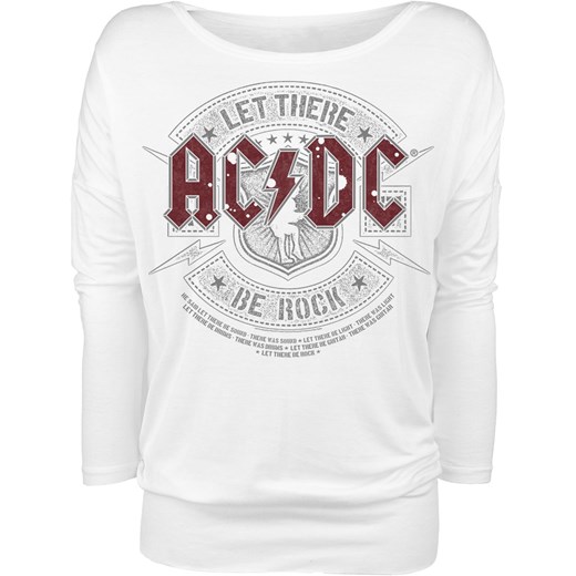 AC/DC - Let There Be Rock - Longsleeve - biały Ac/Dc  M EMP
