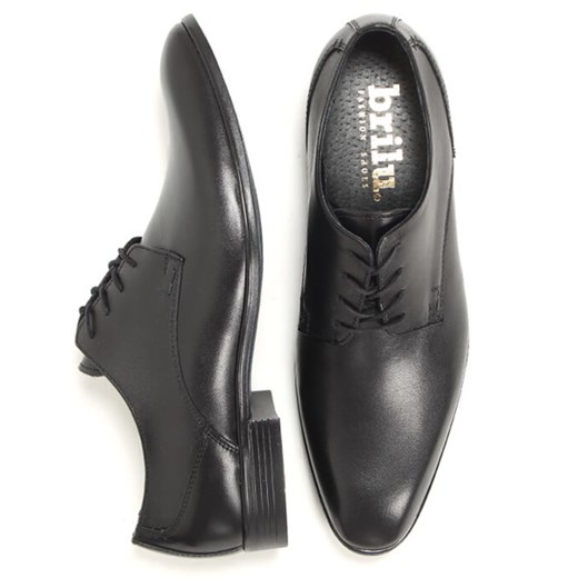 Eleganckie skórzane matowe buty wizytowe Christian czarne