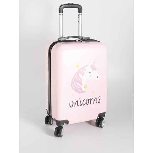 Sinsay - Walizka na kółkach Unicorns - Różowy