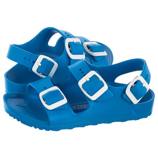 Sandały dziecięce niebieskie Birkenstock z tworzywa sztucznego letnie 