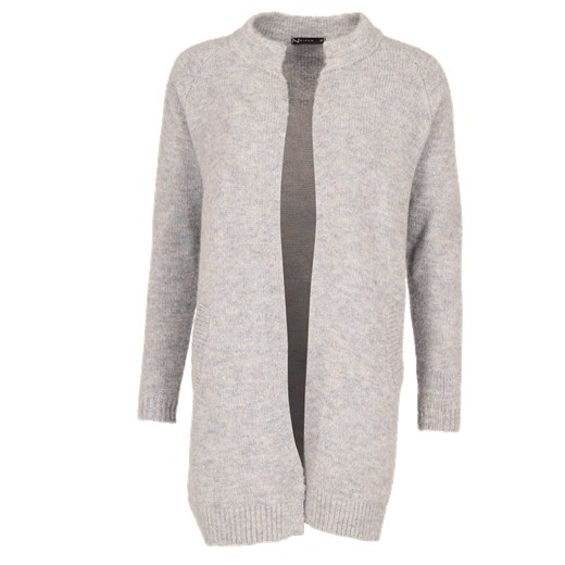 Długi sweter damski ze stójką bez zapięcia + kolory Niren  38 promocyjna cena  