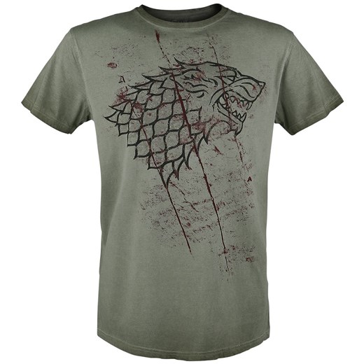 Gra o Tron - Stark Slashed Sigil - T-Shirt - oliwkowy