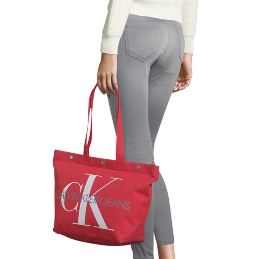 Torba shopper 'E/W BOTTOM TOTE MONOGRAM'  Calvin Klein One Size AboutYou