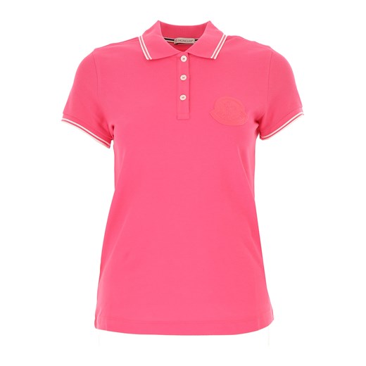 Moncler Koszulka Polo dla Kobiet Na Wyprzedaży, różowy, Bawełna, 2019, 38 40