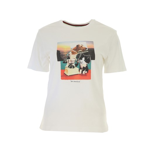 Paul Smith Koszulka dla Kobiet Na Wyprzedaży, biały, Bawełna, 2019, 38 40