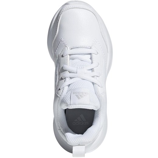 Buty sportowe dziecięce Adidas białe z tworzywa sztucznego wiosenne 