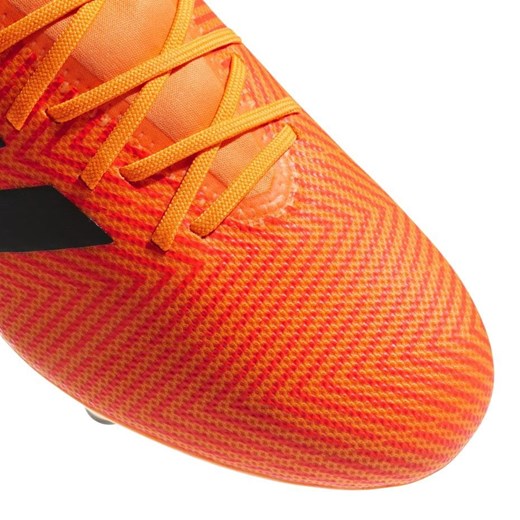 Buty sportowe męskie Adidas nemeziz pomarańczowe na wiosnę sznurowane 