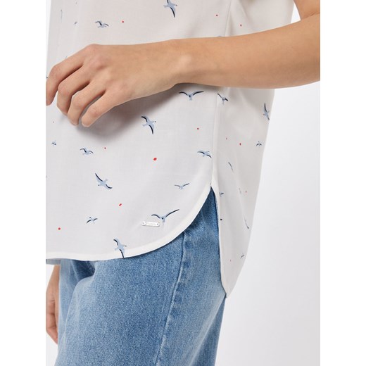 Bluzka damska Tom Tailor Denim z krótkim rękawem w abstrakcyjnym wzorze 