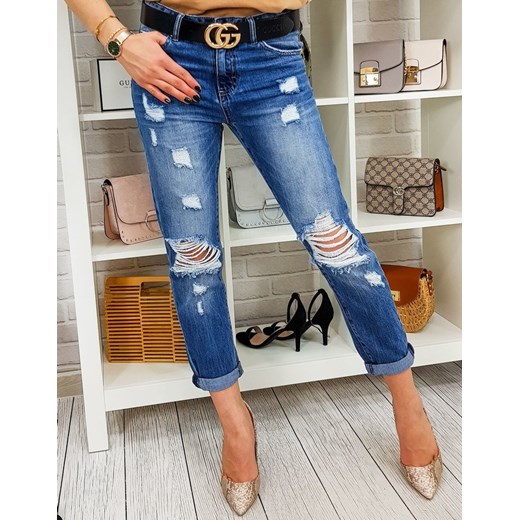 Spodnie damskie SWEET BOYFRIEND jeansowe (uy0171) Dstreet  S DSTREET.PL
