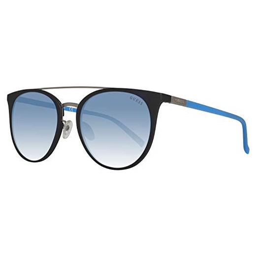 GUESS damskie okulary przeciwsłoneczne Black/Light Blue