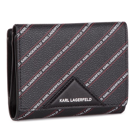 Duży Portfel Damski KARL LAGERFELD - 86KW3225 Black Karl Lagerfeld   eobuwie.pl