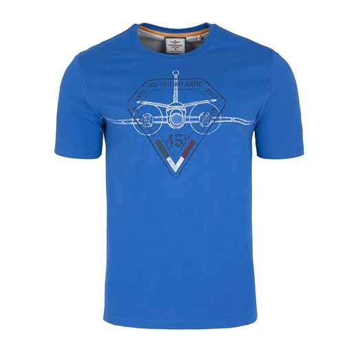 T-shirt męski Aeronautica Militare z krótkim rękawem w stylu młodzieżowym 