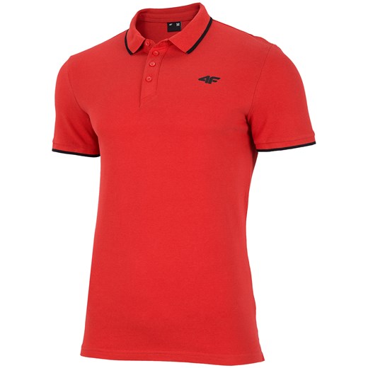Koszulka sportowa bawełniana czerwona gładka 