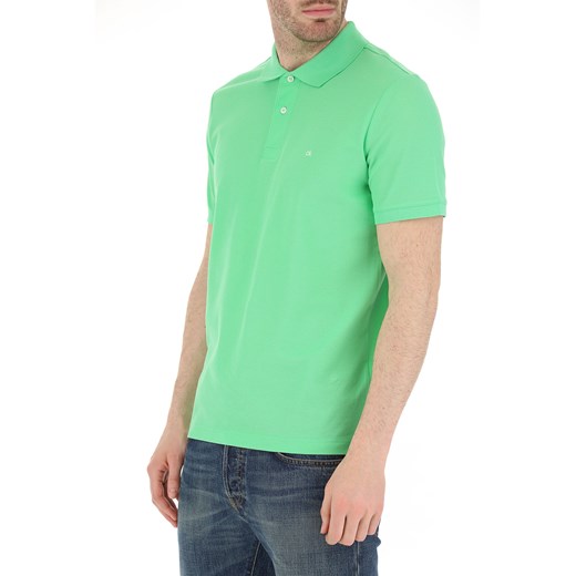 T-shirt męski Calvin Klein bawełniany gładki casual z krótkimi rękawami 