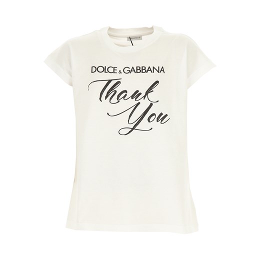 Bluzka dziewczęca Dolce & Gabbana z krótkim rękawem 