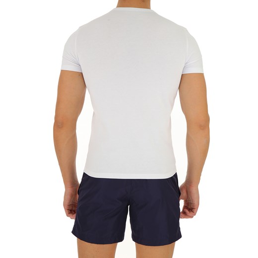 T-shirt męski biały Moncler z krótkim rękawem 