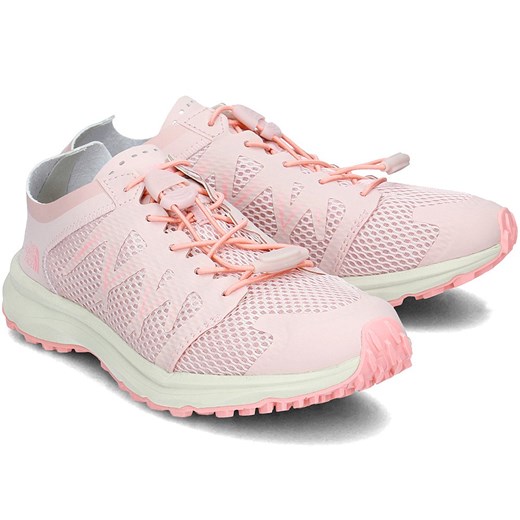 The North Face buty sportowe damskie sneakersy młodzieżowe różowe wiązane płaskie 