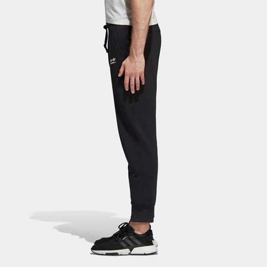 Spodnie sportowe Adidas czarne bez wzorów 