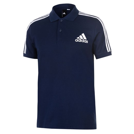 Niebieski t-shirt męski Adidas z krótkimi rękawami 