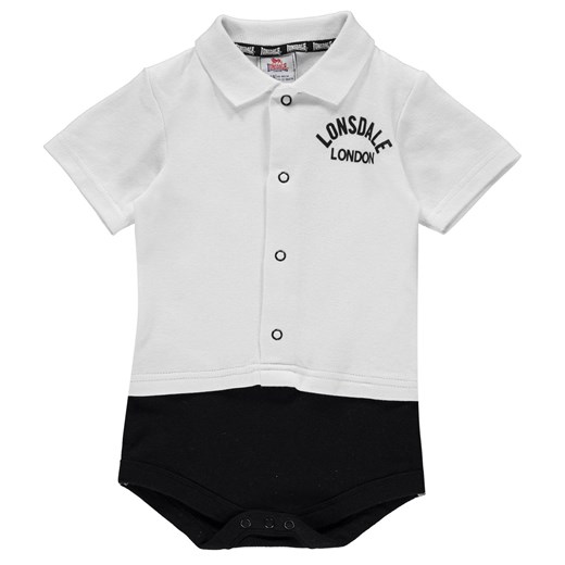 Odzież dla niemowląt Lonsdale biała dla chłopca gładka 