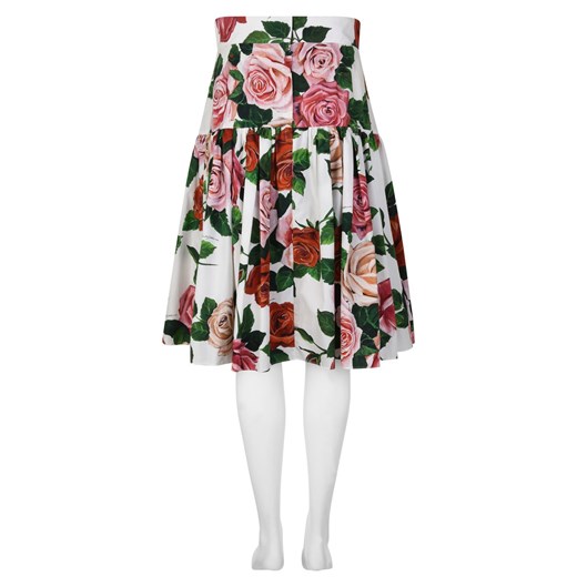 Spódnica Dolce & Gabbana w kwiaty midi 