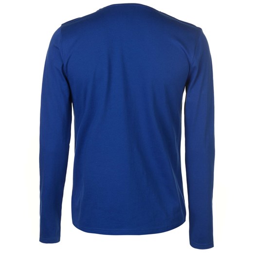 Niebieski t-shirt męski Lee Cooper z długim rękawem 