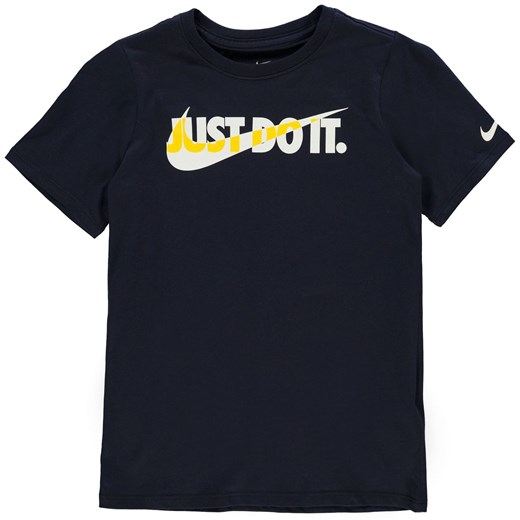 T-shirt chłopięce Nike z napisami z krótkim rękawem 