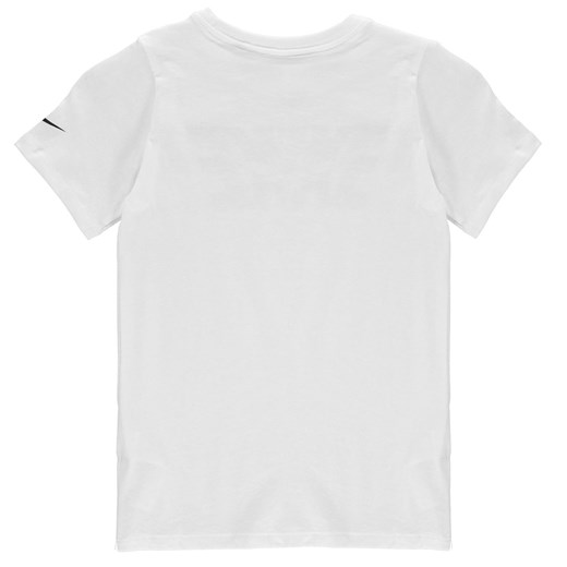 T-shirt chłopięce biały Nike z krótkim rękawem z napisem 