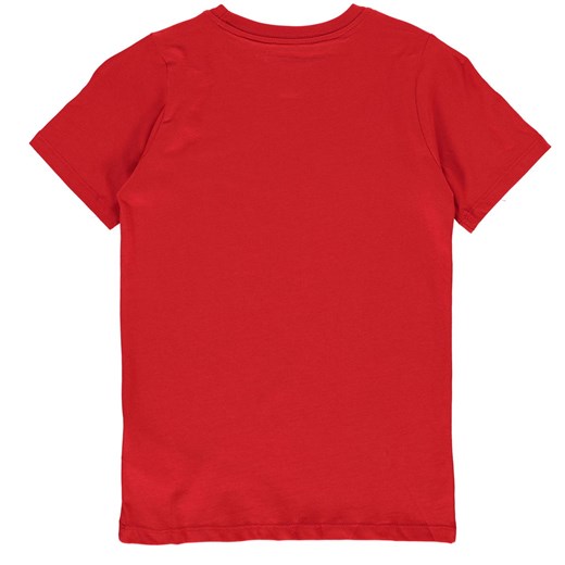 Nike t-shirt chłopięce czerwony z napisem z krótkimi rękawami 
