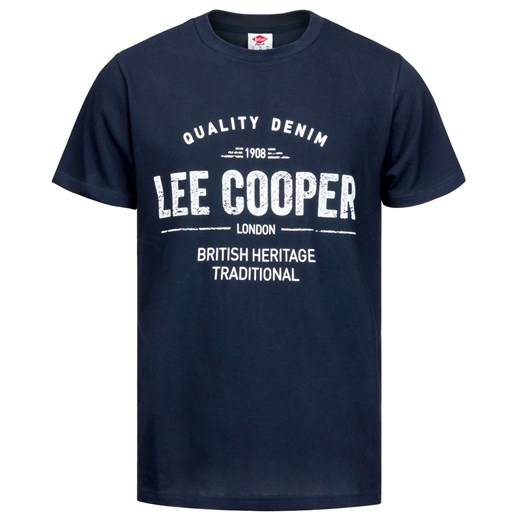 Czarny t-shirt męski Lee Cooper 