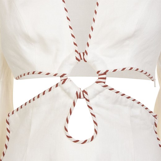 Biała sukienka Zimmermann mini 