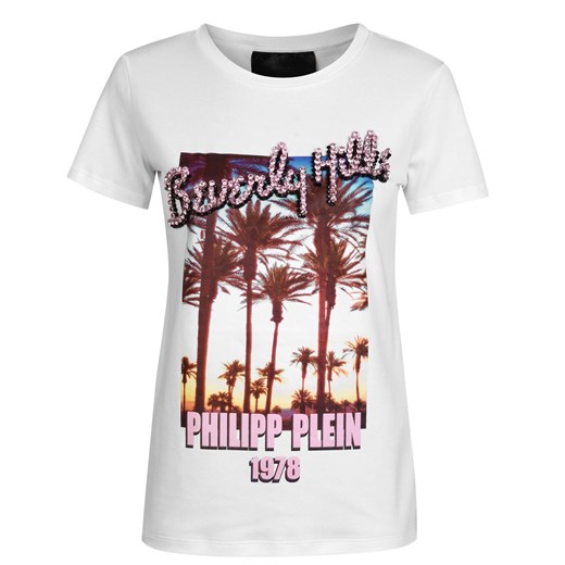 Koszulka z krótkim rekawem PHILIPP PLEIN Beverly Hills Crystal T Shirt