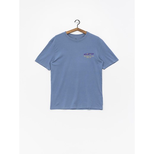 T-shirt męski niebieski Quiksilver z krótkim rękawem 