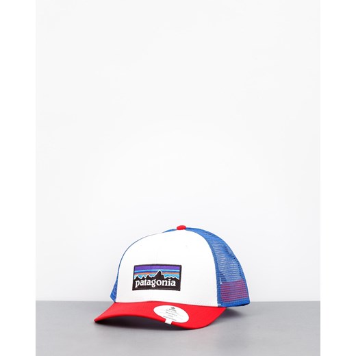 Czapka z daszkiem Patagonia Logo Trucker ZD (white w/fire/andes blue)  Patagonia  Roots On The Roof