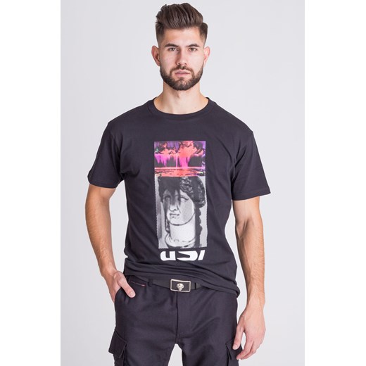 T-shirt męski Diesel młodzieżowy na wiosnę z krótkim rękawem 