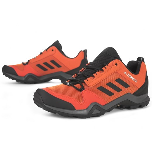 Buty sportowe męskie pomarańczowe Adidas terrex wiązane 