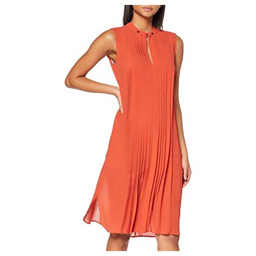 Sukienka Belstaff pomarańczowy na sylwestra prosta 