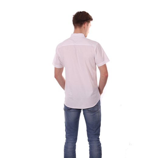 Koszula męska w kolorze białym z kieszonką na wysokości klatki piersiowej  Just yuppi L NIREN