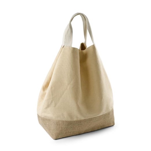 Shopper bag Kemer bez dodatków brązowa na ramię duża 