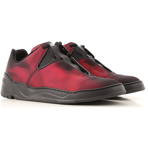Buty sportowe męskie Christian Dior młodzieżowe czerwone wiązane 