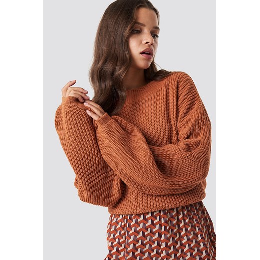 Sweter damski Glamorous z okrągłym dekoltem casual 