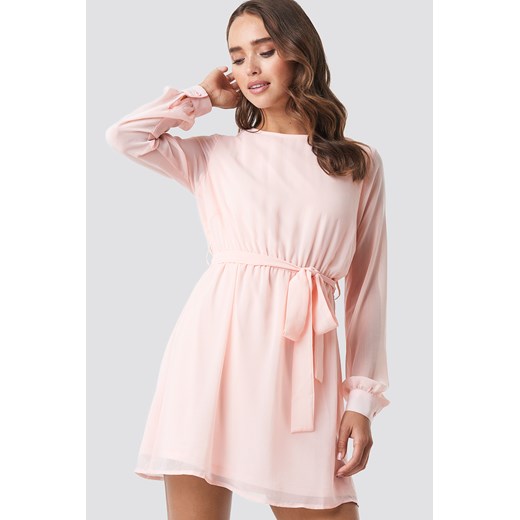 NA-KD Chiffon Dress - Pink  Na-kd EU 44 